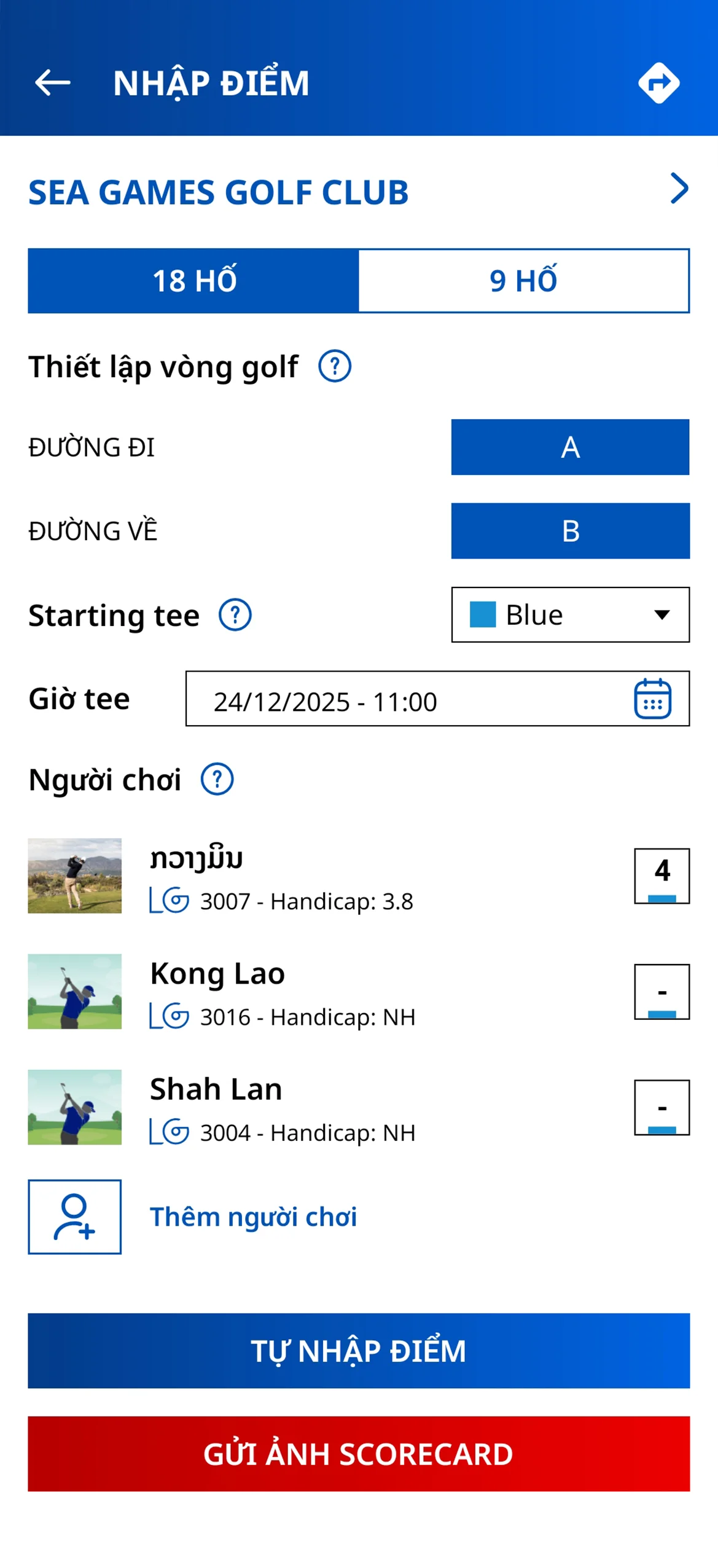 GolfHandicap chuẩn xác cho cuộc chơi công bằng
